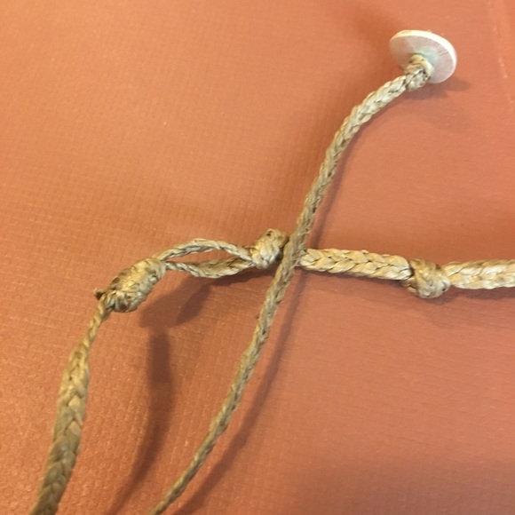 17in Stone & Hoop Tie Necklace - Picture 7 of 11